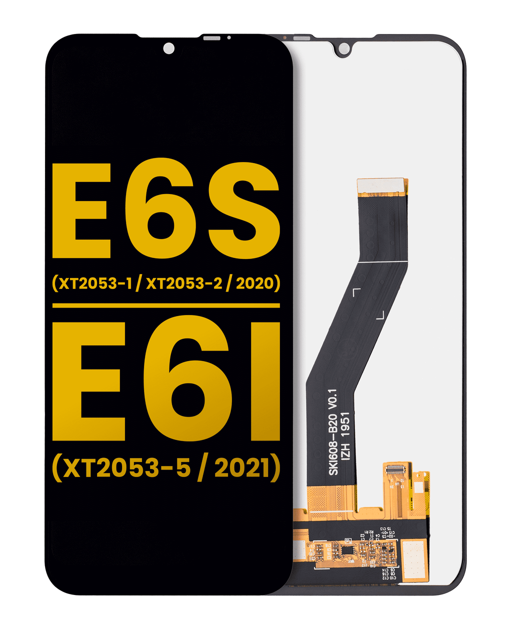 LCD Display No Frame for Motorola Moto E6s (XT2053-1 / XT2053-2 / 2020) / E6i (XT2053-5 / 2021) (Refurbished) (All Colors)