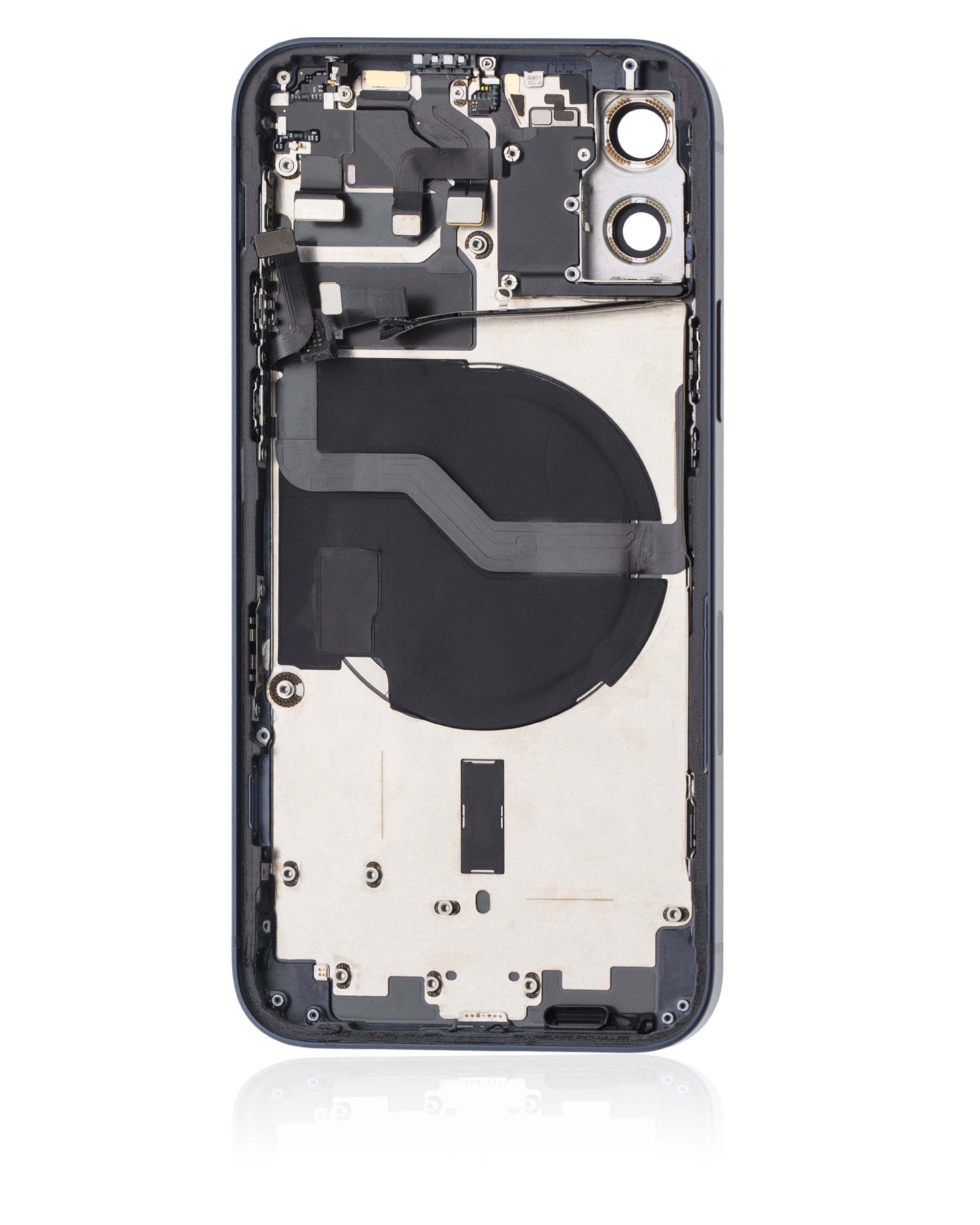 Backcover/Rahmen mit Small Parts für iPhone 12 (US-Version) (gebrauchter OEM-Ausbau, Qualität B) (Blau)