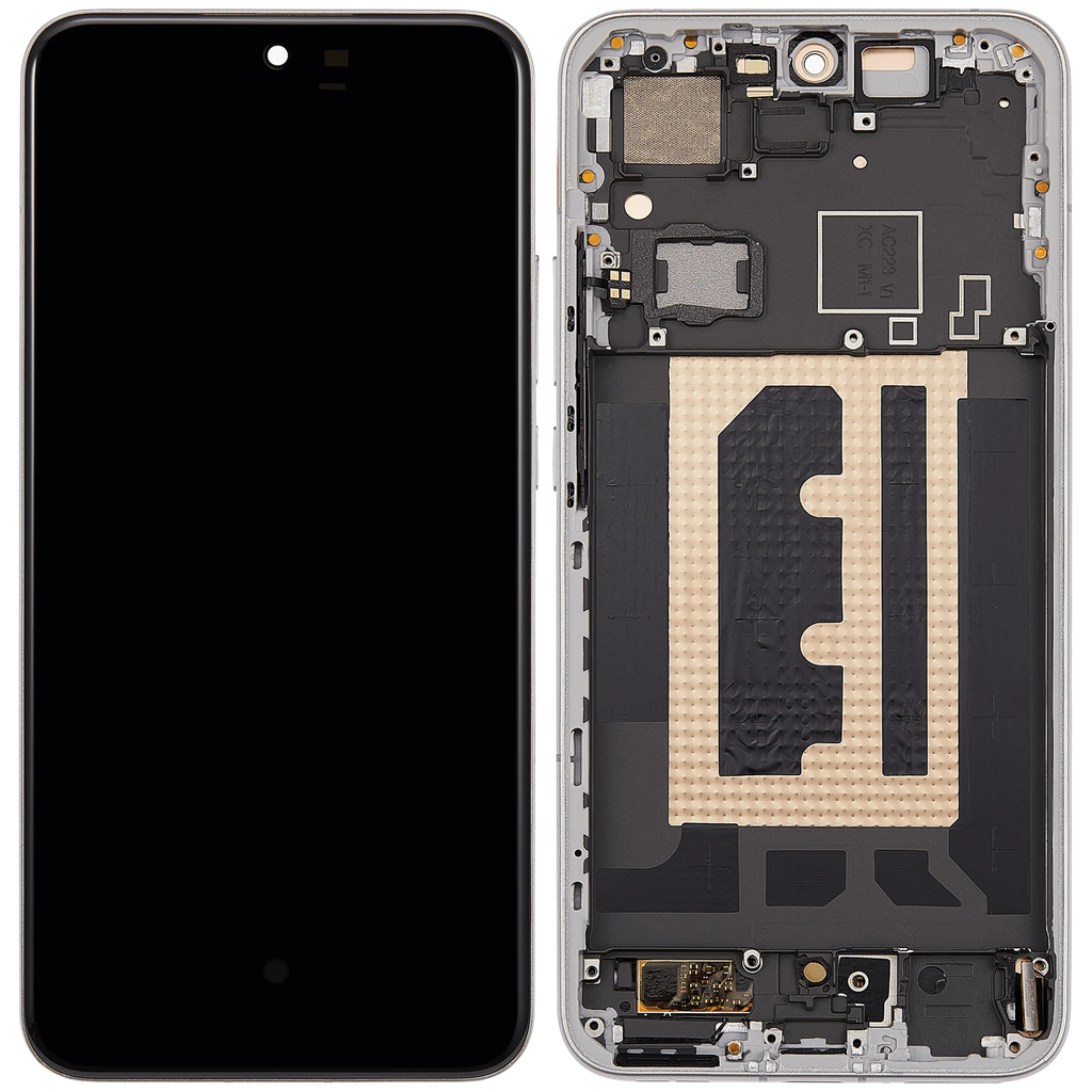 OLED-Display mit Rahmen für Oppo Reno 13 Pro (Refurbished) (Plume White)