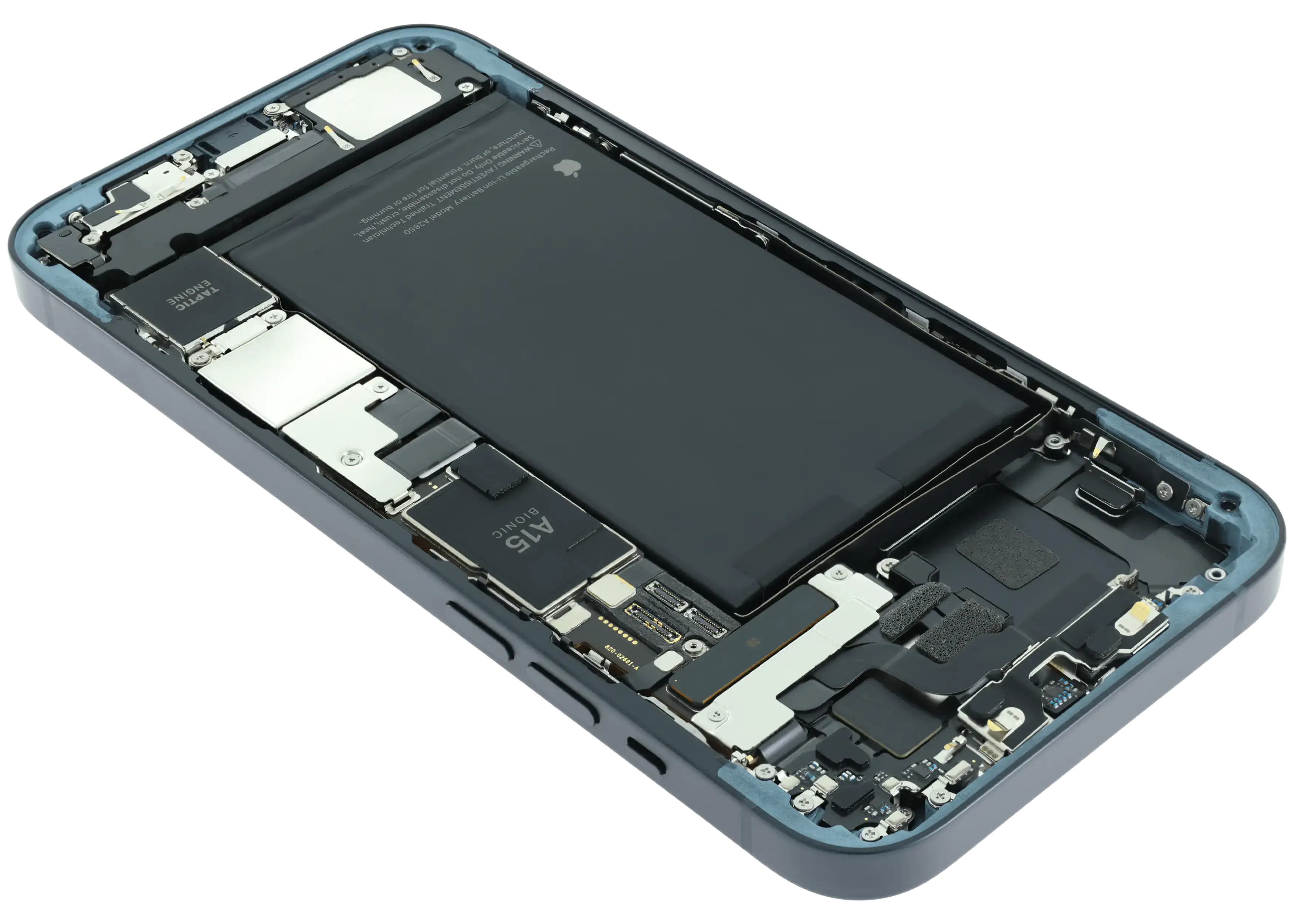 Midframe/Rahmen mit Logic Board / Akku (128 GB) für iPhone 14 Plus (Service Pack) (Midnight)