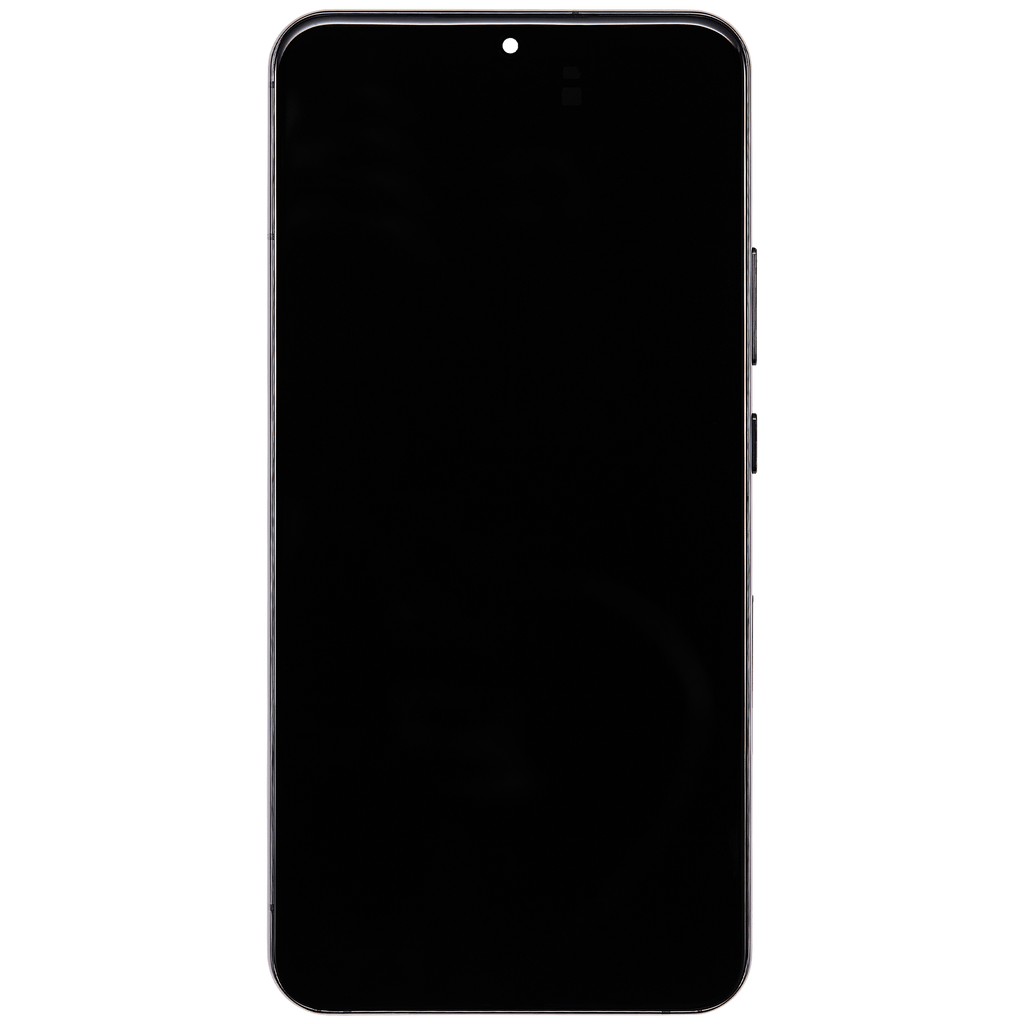 OLED-Display mit Rahmen für Samsung Galaxy S22 Plus 5G (gebrauchter OEM-Ausbau, Qualität A) (Phantom Black)