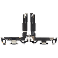 Ladebuchse Flex Cable für iPhone 16 (gebrauchter OEM-Ausbau) (Schwarz)
