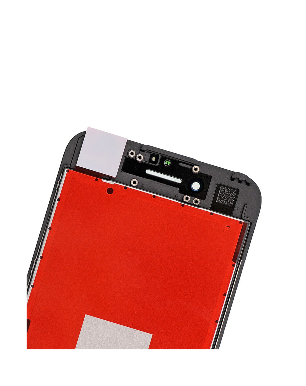 Complete LCD-Display mit Stahlplatte für iPhone 7 (mit Front Camera: Prox Sensor & Ear Speaker) (Aftermarket Plus Quality: XO6) (Schwarz)