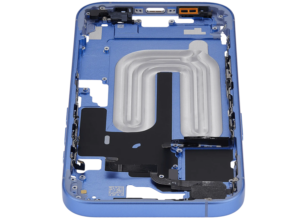 Midframe/Rahmen mit Power And Volume Button für iPhone 16 (US-Version) (Aftermarket Plus) (Ultramarine)