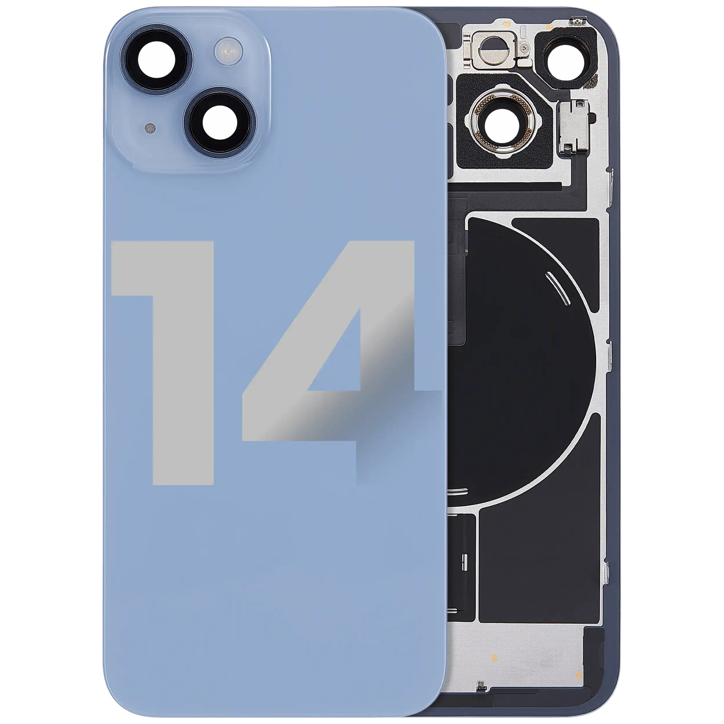 Original Apple-Ausbau B gebraucht – iPhone 14 Backcover Blau