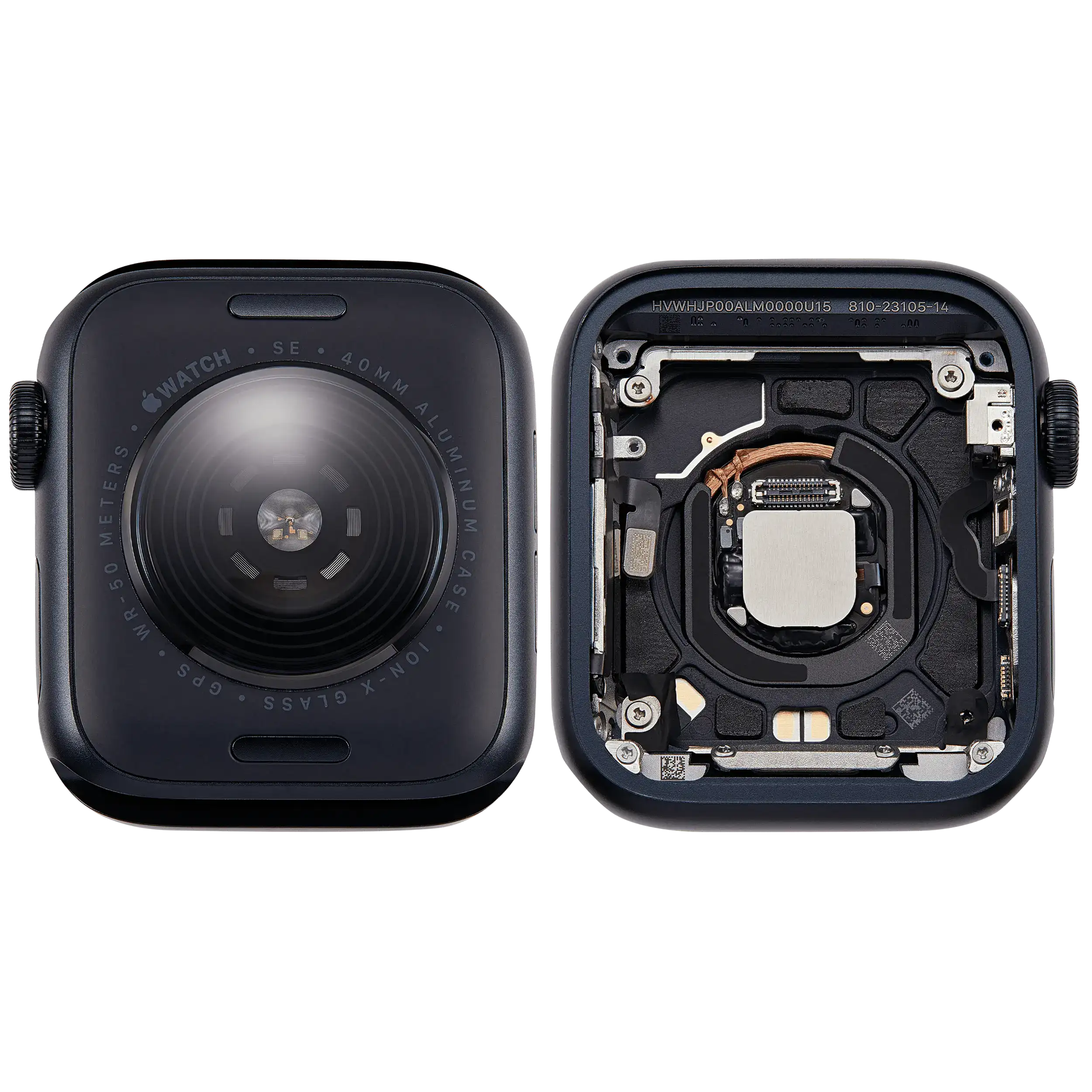 Backcover/Rahmen für Watch Series SE 3rd (40MM) (gebrauchter OEM-Ausbau, Qualität A) (GPS Version) (Aluminum / Midnight)