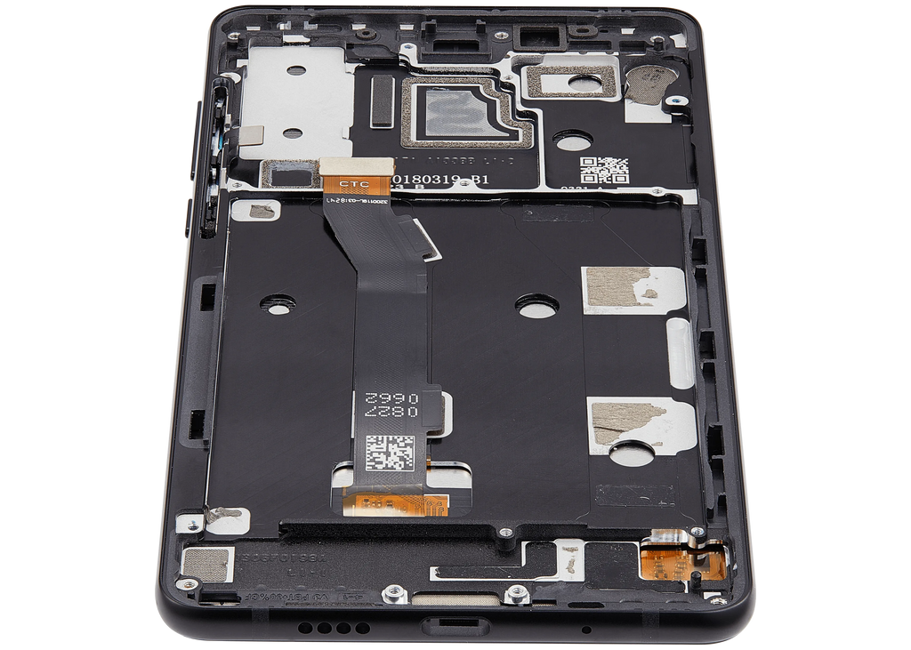 LCD-Display mit Rahmen für Xiaomi Mi Mix 2S (Aftermarket Plus) (Schwarz)