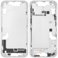 Midframe/Rahmen mit Small Parts für iPhone 14 (EU / Global Version) (gebrauchter OEM-Ausbau, Qualität A) (Starlight)