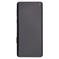 OLED-Display mit Rahmen für Samsung Galaxy S10 (Aftermarket Plus) (Prism White)