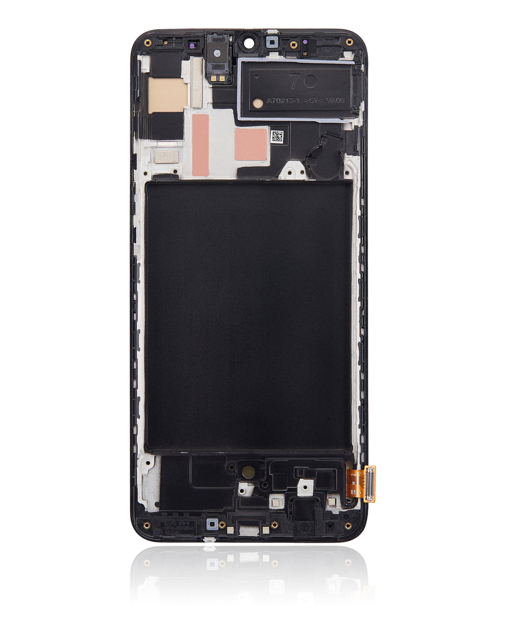 OLED-Display mit Rahmen für Samsung Galaxy A70 (A705 / 2019) (6.33") (Aftermarket Plus) (Alle Farben)