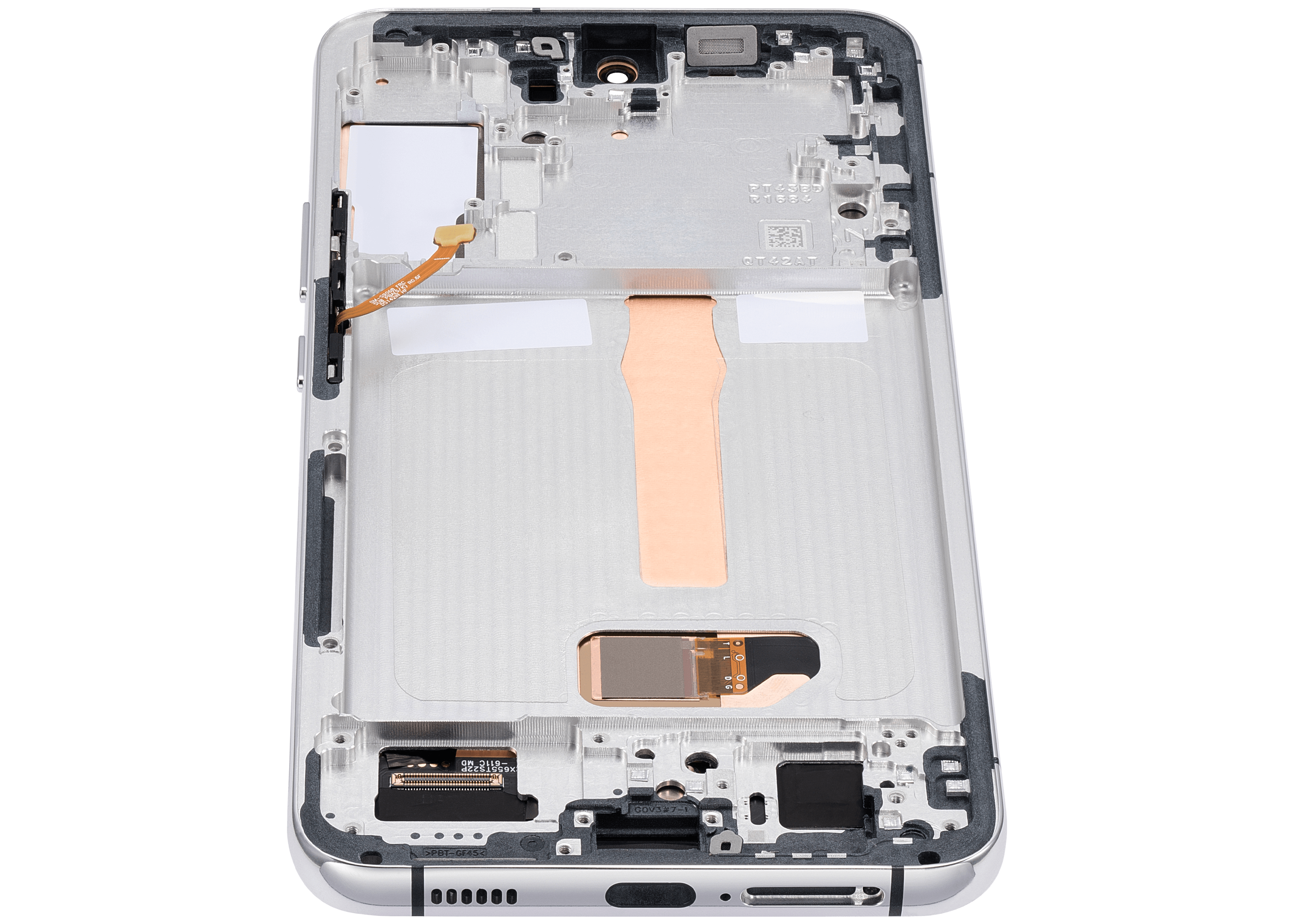 OLED-Display mit Rahmen für Samsung Galaxy S22 Plus 5G (US & Internationale Version) (Aftermarket Plus) (120Hz) (Weiß)