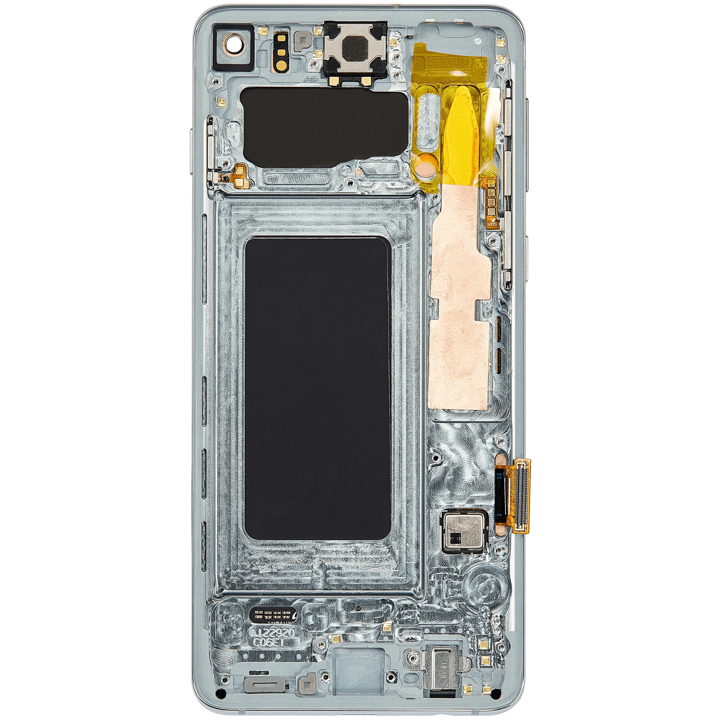 OLED-Display mit Rahmen für Samsung Galaxy S10 (Aftermarket Plus) (Prism Green)