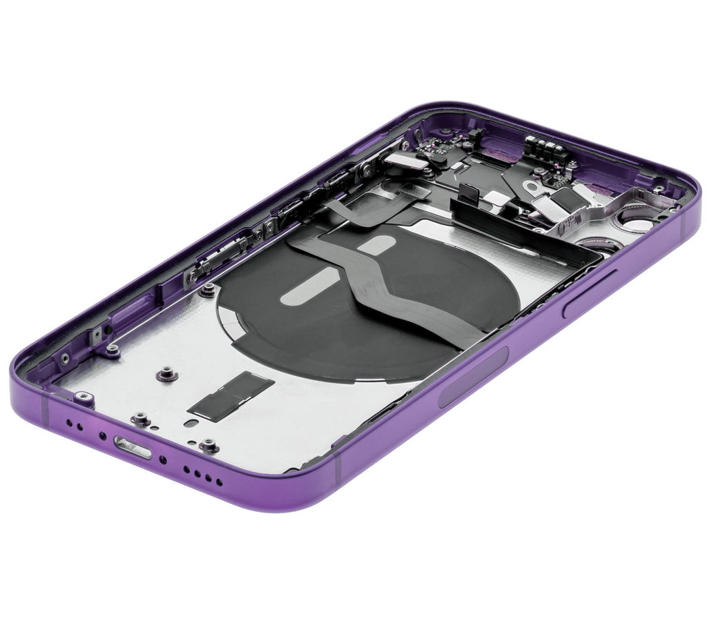 Backcover/Rahmen mit Small Parts für iPhone 12 Mini (EU / Global Version) (gebrauchter OEM-Ausbau, Qualität A) (Lila)