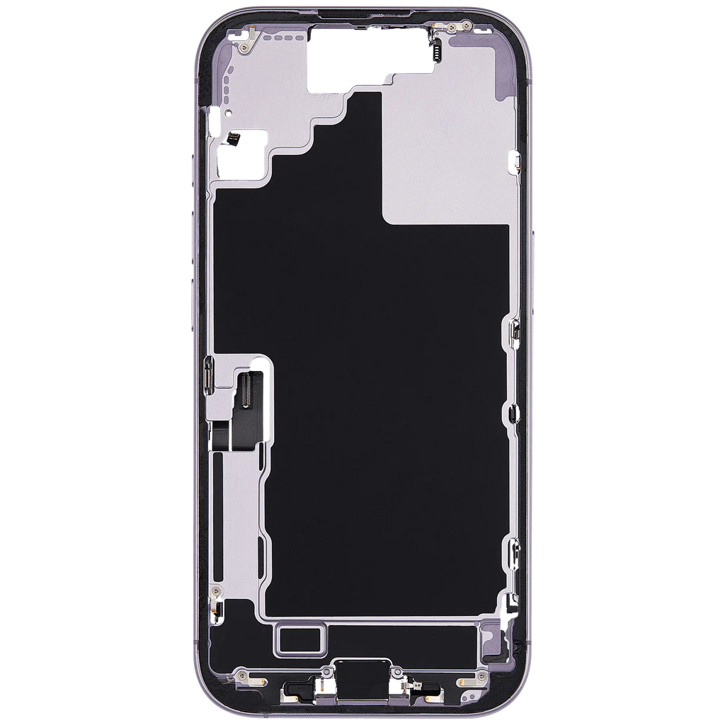 Midframe/Rahmen mit Ladebuchse Flex & Small Parts für iPhone 17 (EU / Global Version) (gebrauchter OEM-Ausbau, Qualität A) (Lavender)