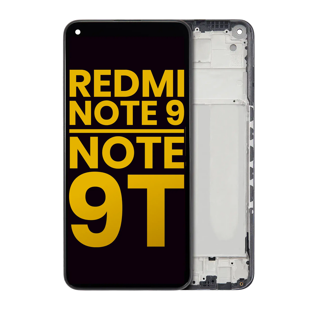 LCD-Display mit Rahmen für Xiaomi Redmi Note 9 5G/9T (Refurbished)