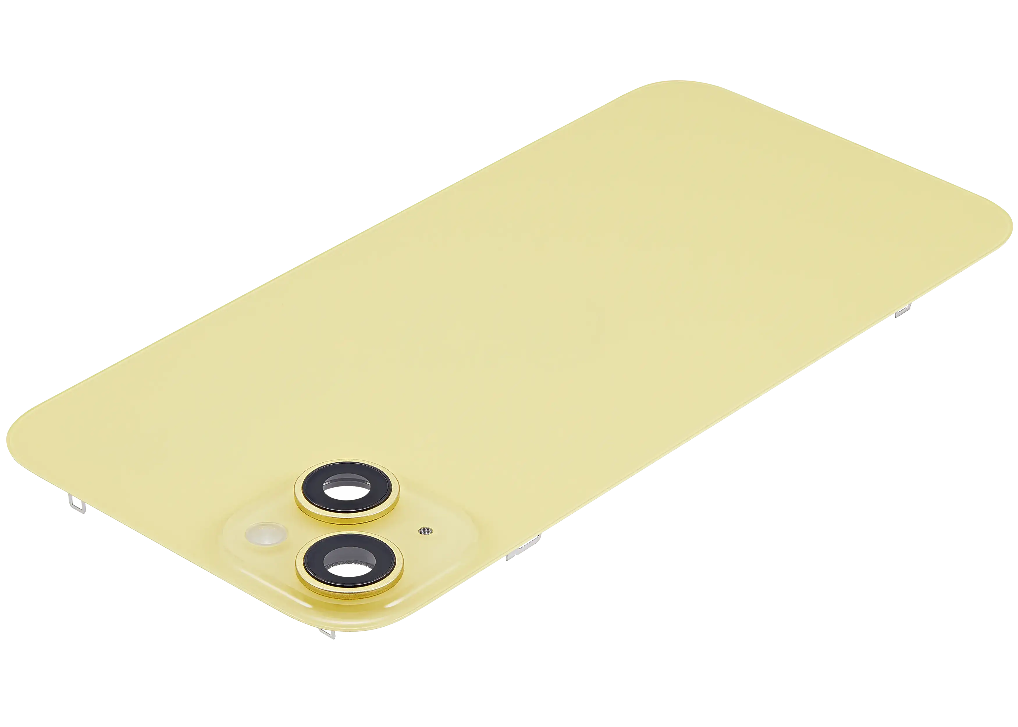 Backcover mit MagSafe Magnet & NFC & Blitz-Flexkabel für iPhone 14 Plus (gebrauchter OEM-Ausbau, Qualität B) (Gelb)