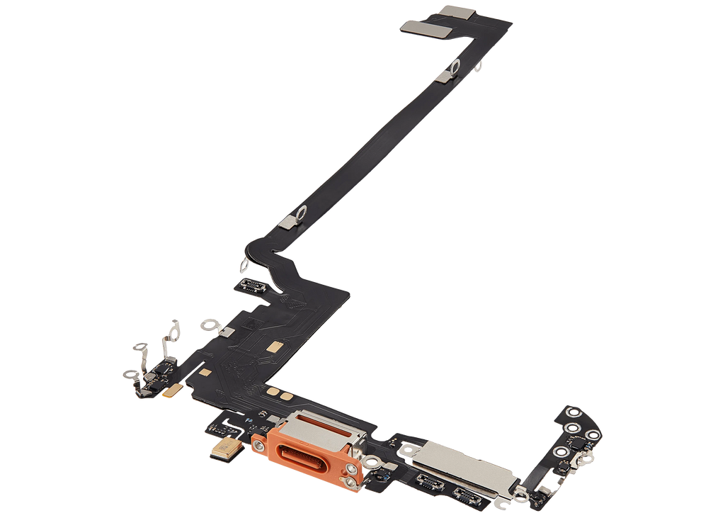 Ladebuchse Flex Cable für iPhone 17 Pro max (Aftermarket Plus) (Internationale Version) (Cosmic Orange)
