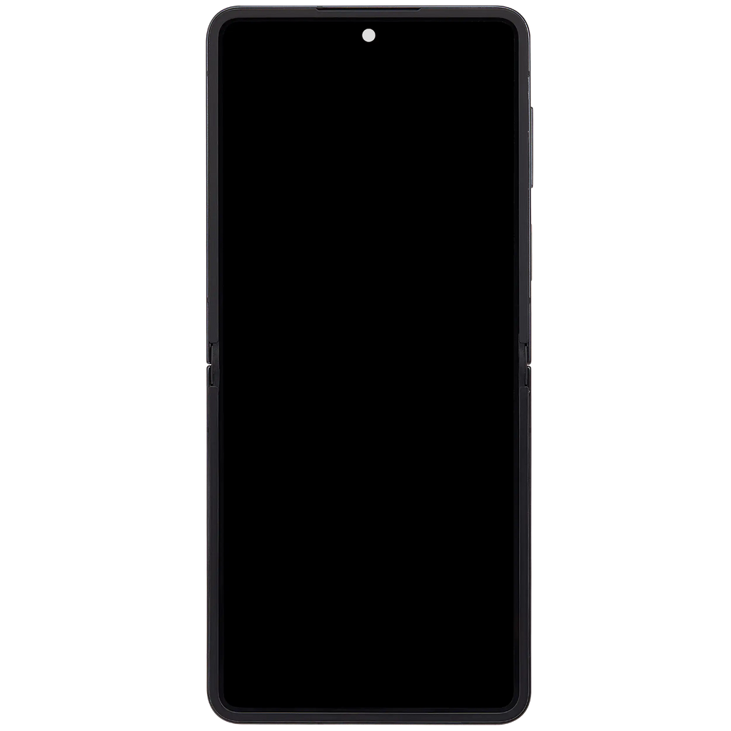 Inner OLED-Display mit Rahmen Compatible für Samsung Galaxy Z Flip 7 5G (US-Version) (Refurbished) (Jet Black)