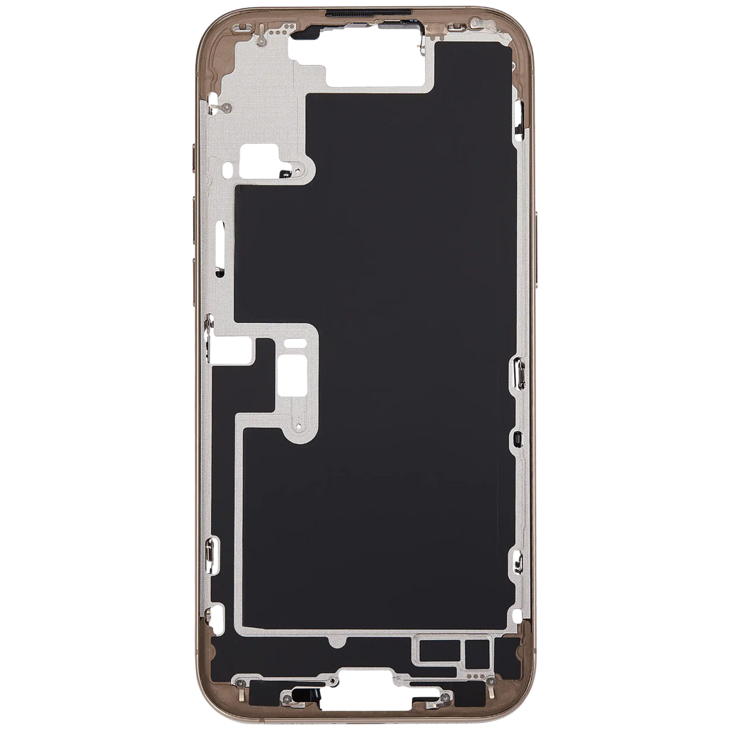 Midframe/Rahmen mit Power And Volume Button für iPhone 16 Pro Max (US-Version) (Aftermarket Plus) (Desert Titanium)