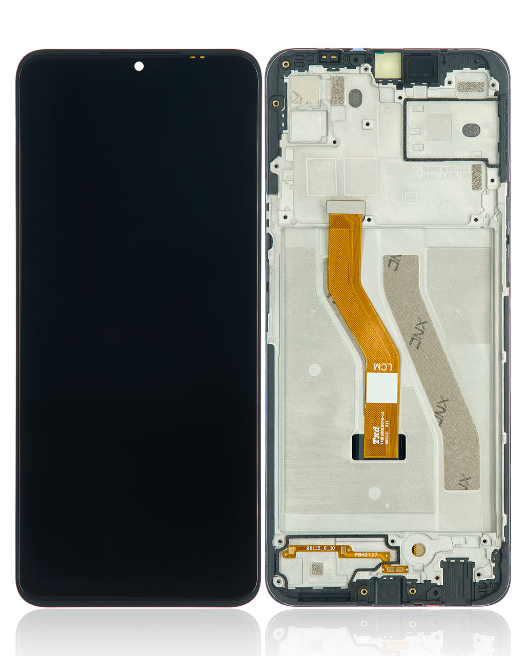 LCD-Display mit Rahmen für T-Mobile Revvl V+ 5G (Refurbished) (Alle Farben)