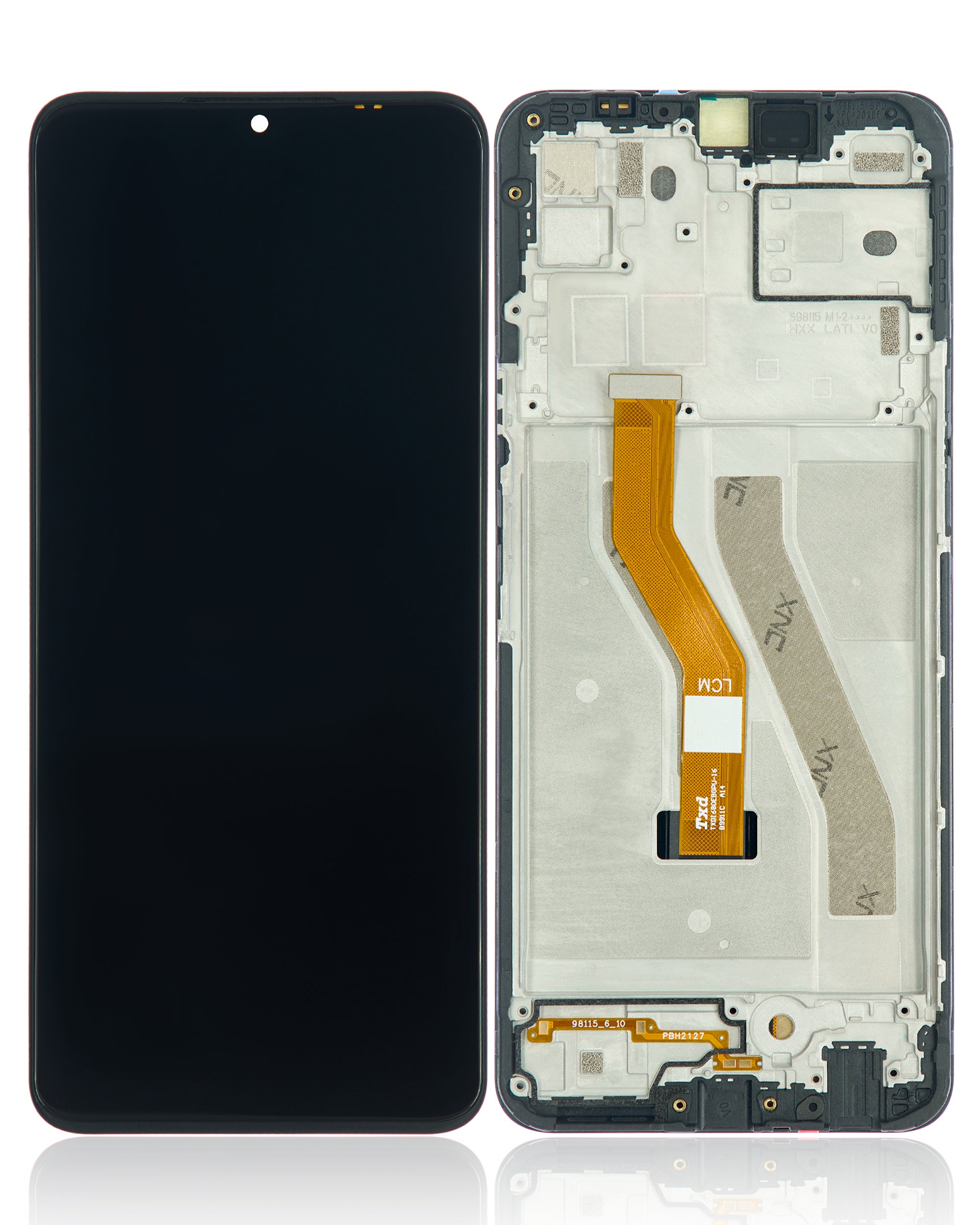 LCD-Display mit Rahmen für T-Mobile Revvl V+ 5G (Refurbished) (Alle Farben)