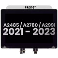 LCD-Display MacBook Pro 16" A2485 A2780 A2991 Silber OEM gebraucht Qualität A