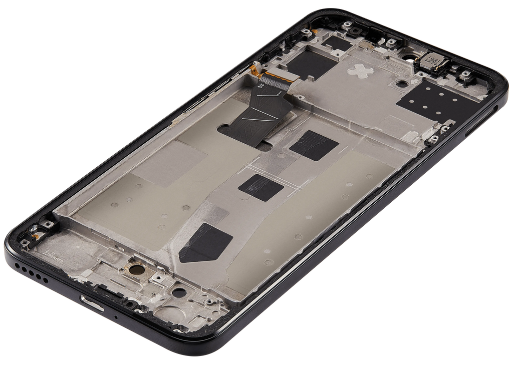 LCD-Display mit Rahmen für Huawei Nova 8 SE (2020) (Refurbished) (Schwarz)