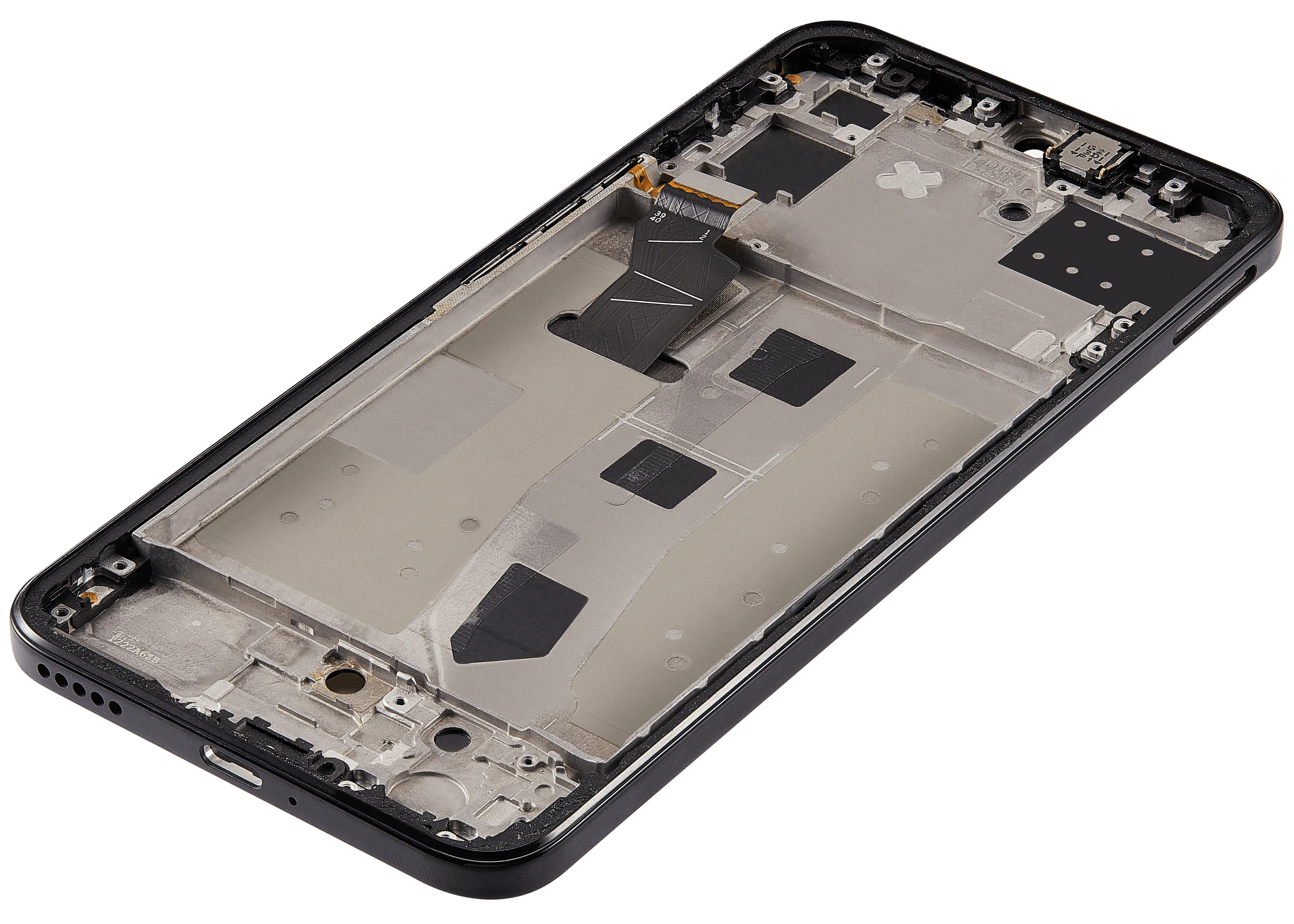LCD-Display mit Rahmen für Huawei Nova 8 SE (2020) (Refurbished) (Schwarz)