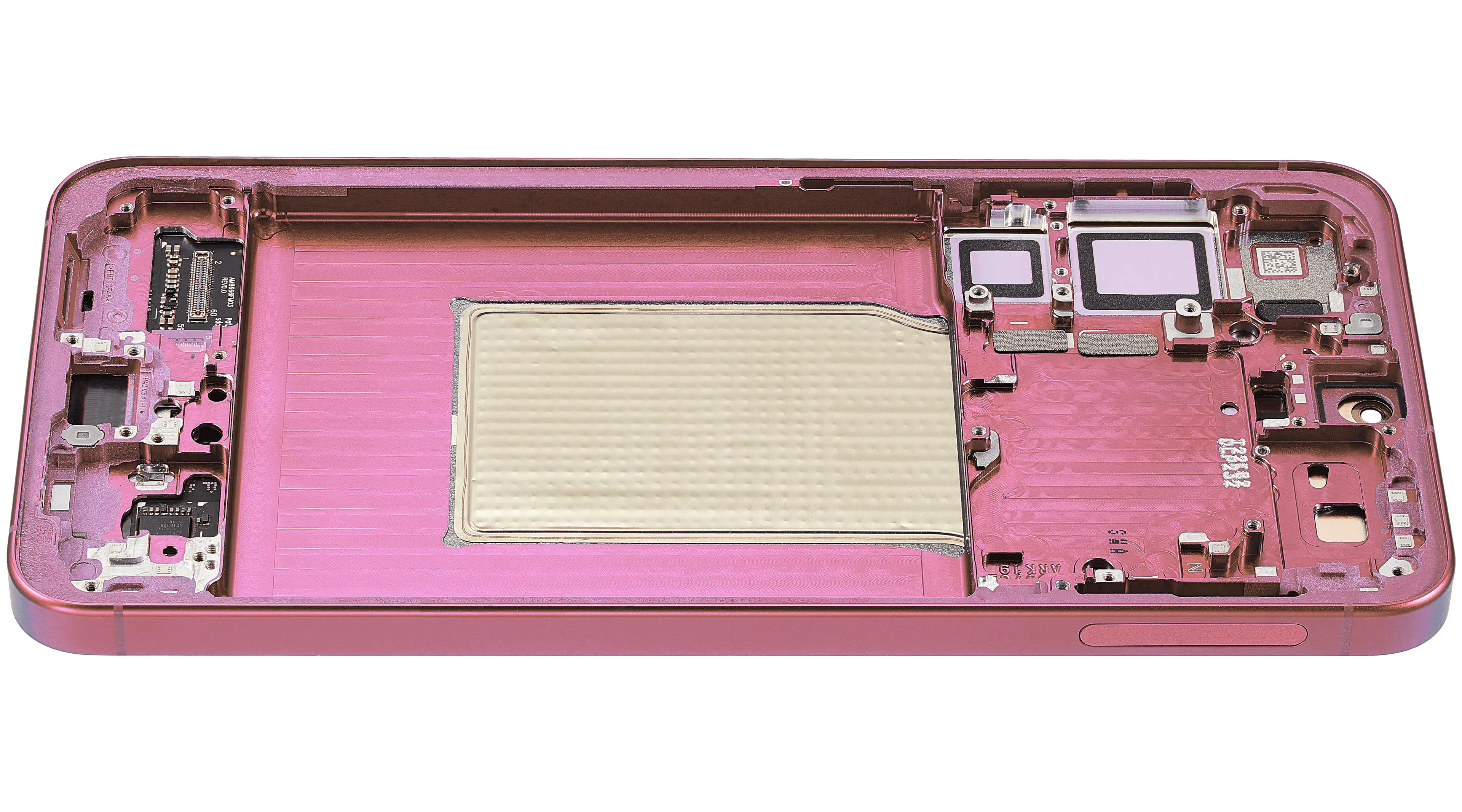 OLED-Display mit Rahmen für Samsung Galaxy S25 Plus 5G (US & Internationale Version) (Aftermarket Plus) (Coral Rot)