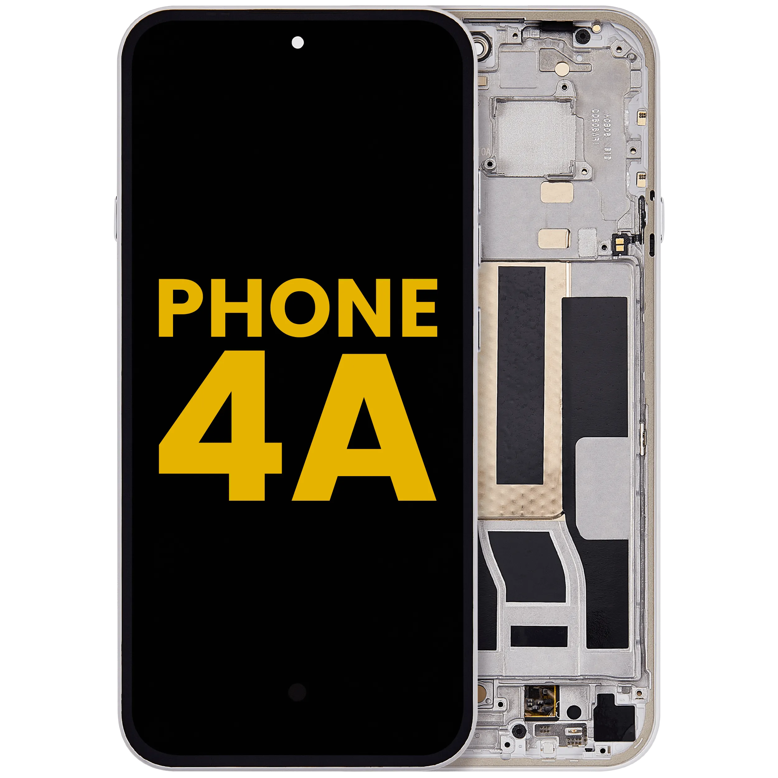 OLED-Display mit Rahmen für Nothing Phone (4a) (Refurbished) (Weiß)