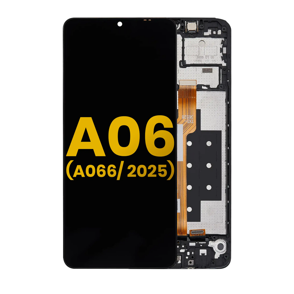 LCD Display with Frame for Samsung Galaxy A06 5G (A066/2025) (Refurbished) (All Colors)