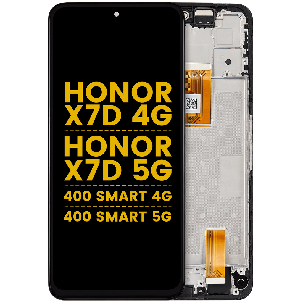 LCD-Display mit Rahmen für Honor X7D 4G / X7D 5G / 400 Smart 4G / 400 Smart 5G (Refurbished) (Alle Farben)