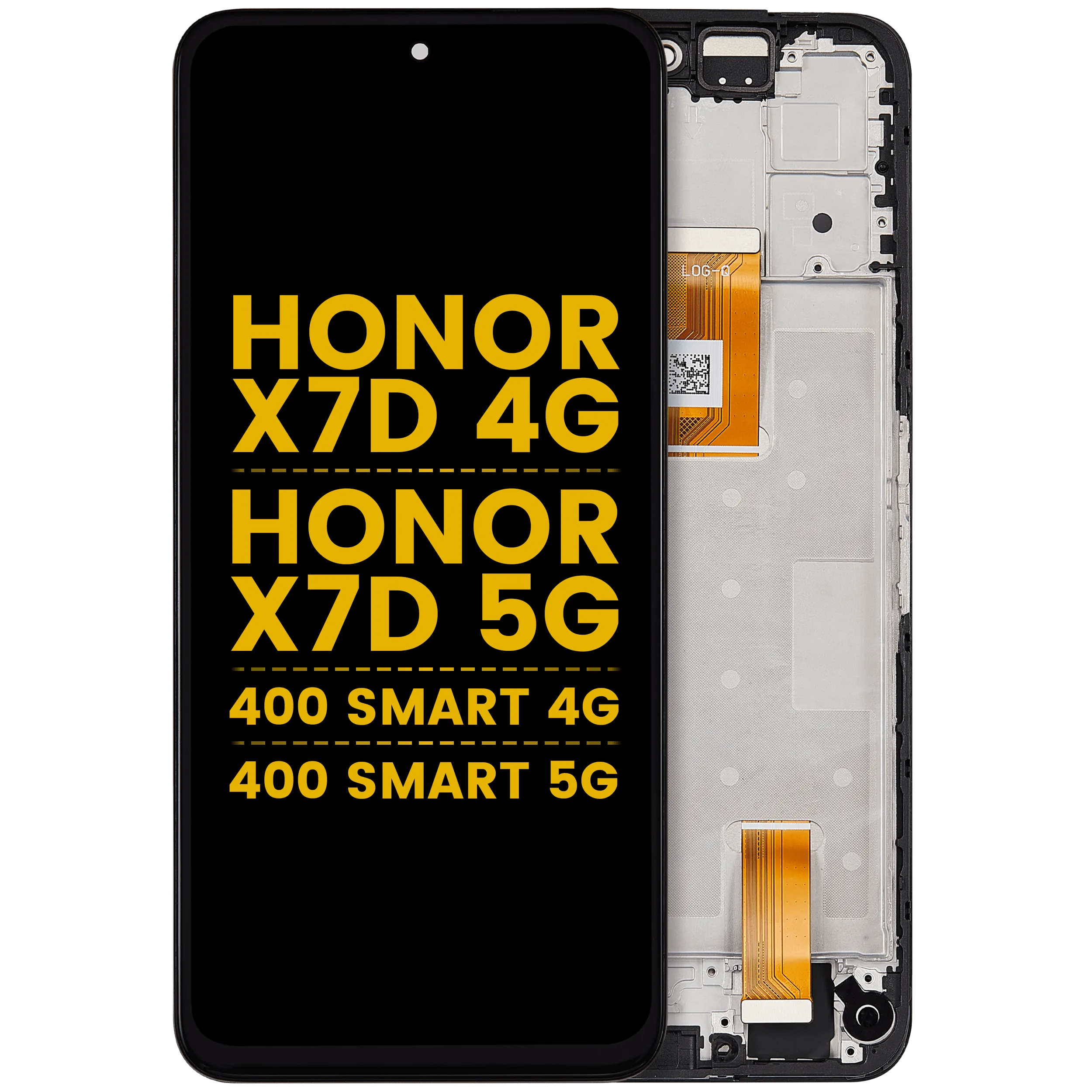 LCD-Display mit Rahmen für Honor X7D 4G / X7D 5G / 400 Smart 4G / 400 Smart 5G (Refurbished) (Alle Farben)