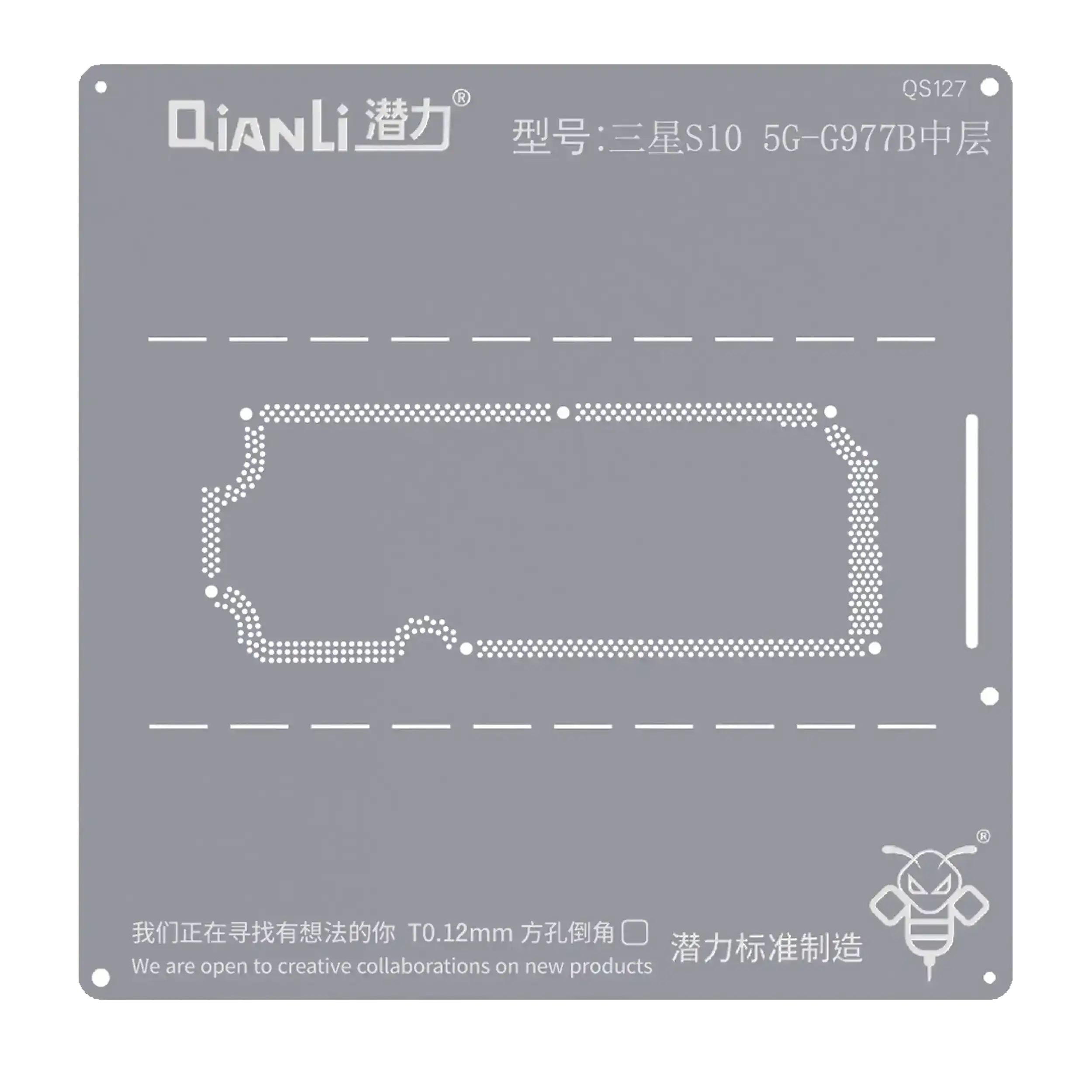 Bumblebee Stencil (QS127) for Samsung S10 5G-G977B Middle Layer (Qianli)