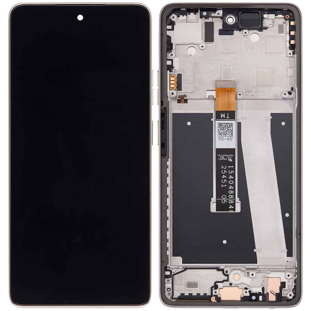 LCD-Display mit Rahmen für Motorola Moto G Power 5G (XT2617 / 2026) (Refurbished) (Pure Cashmere)