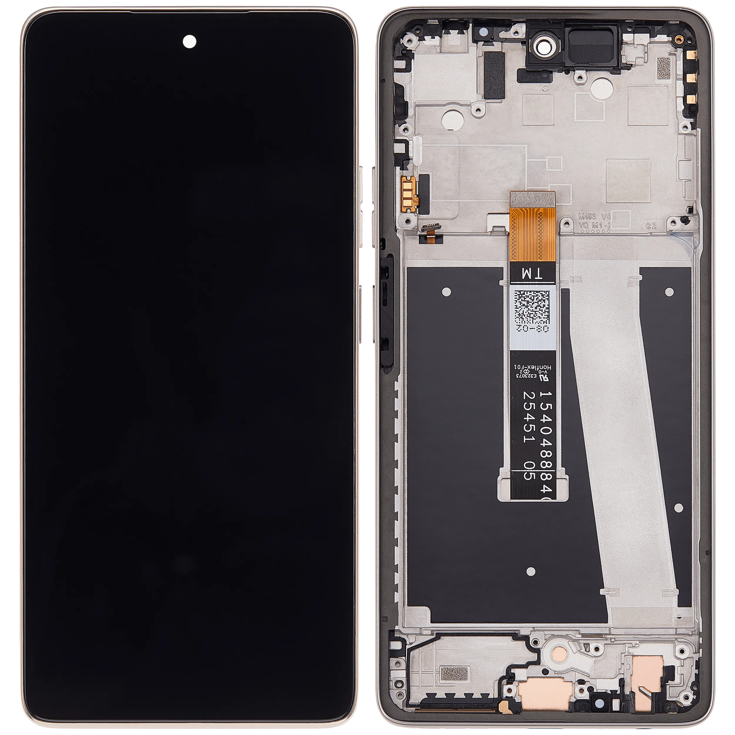 LCD-Display mit Rahmen für Motorola Moto G Power 5G (XT2617 / 2026) (Refurbished) (Pure Cashmere)