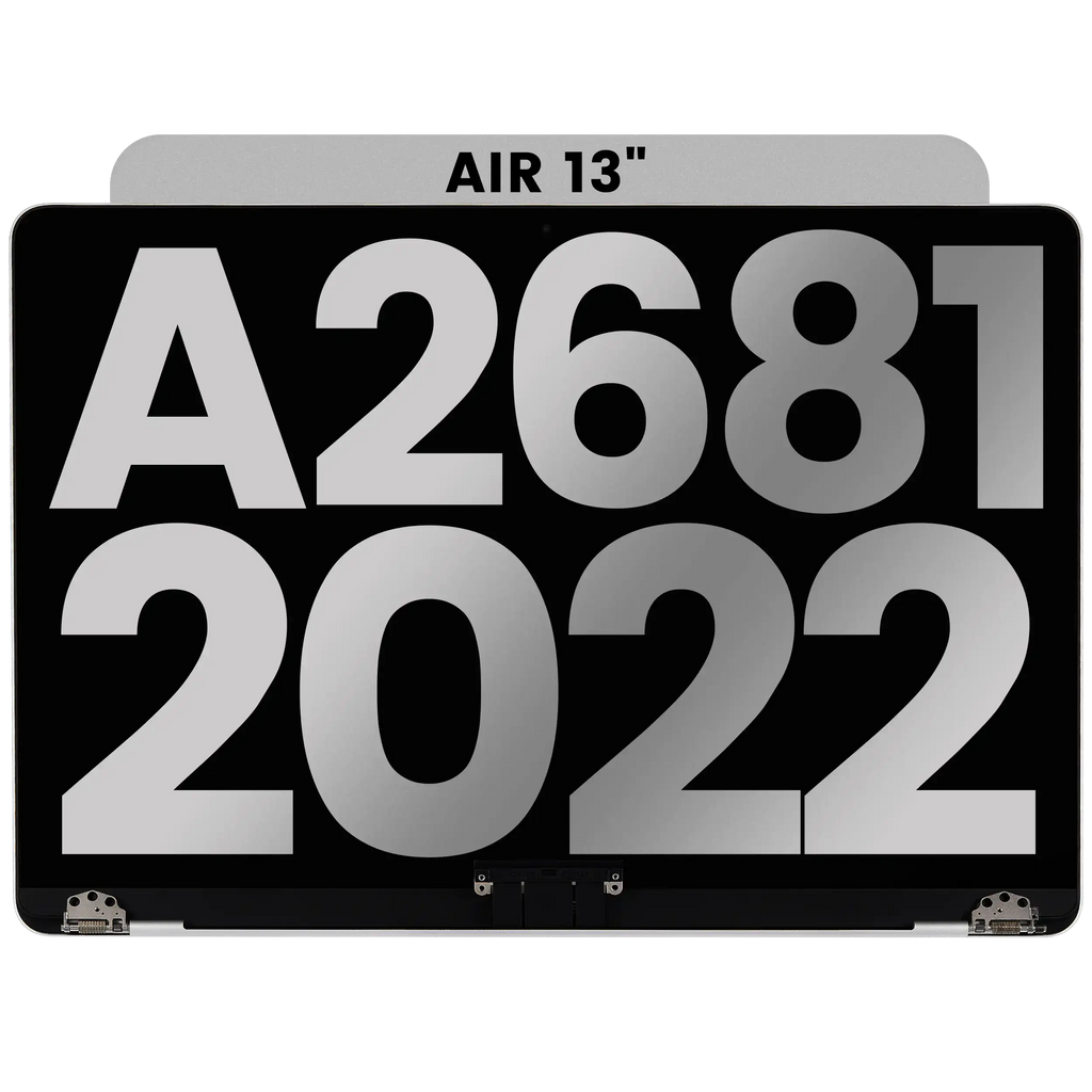 Complete LCD-Display für MacBook Air 13" (A2681 / Mid 2022) (gebrauchter OEM-Ausbau, Qualität B) (Silber)
