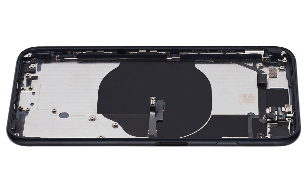Backcover/Rahmen mit Small Components Pre-Installed für iPhone SE (2022) (gebrauchter OEM-Ausbau, Qualität B) (Midnight)