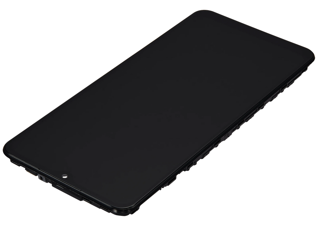 LCD-Display mit Rahmen für Samsung Galaxy A12 (A125 / 2020) (Aftermarket Plus) (Alle Farben)