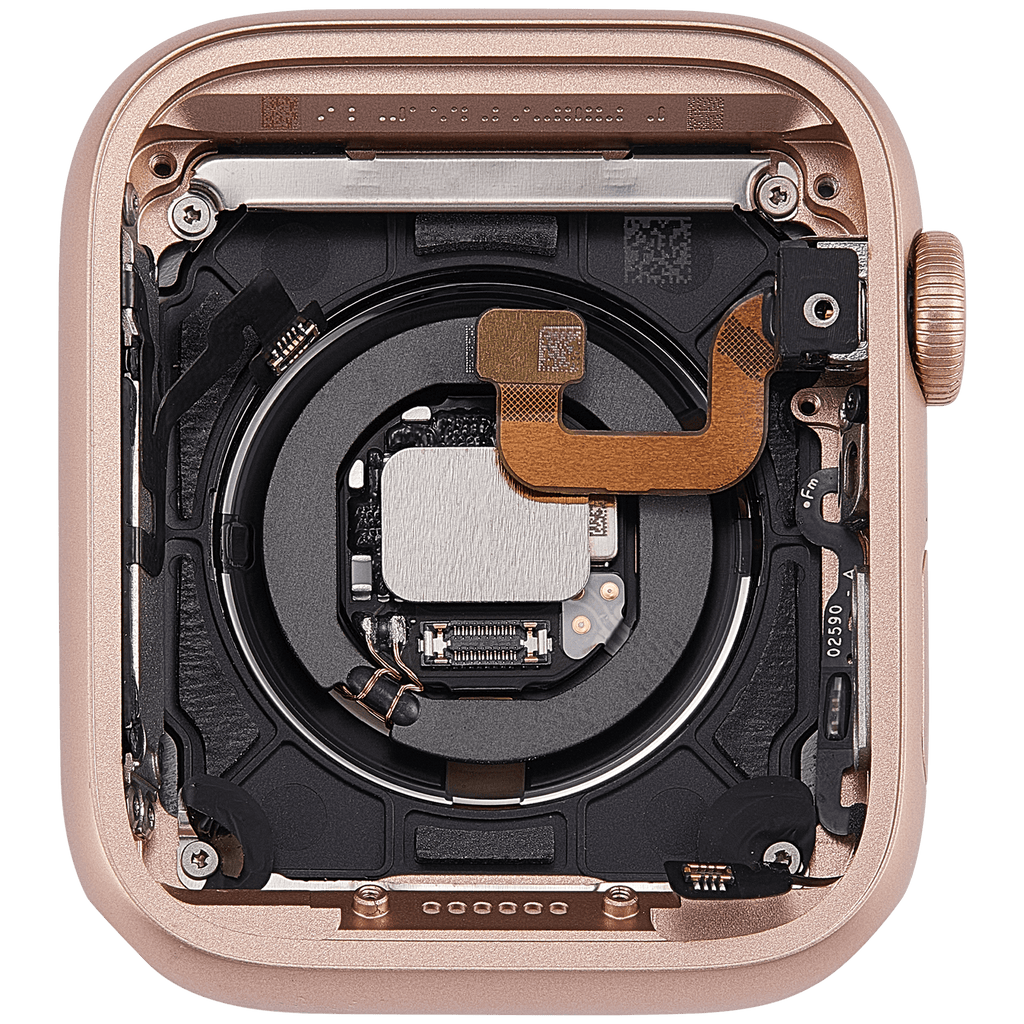 Backcover/Rahmen Compatible für Watch Series 6 (44MM) (gebrauchter OEM-Ausbau, Qualität A) (GPS Version) (Aluminum / Rose Gold)