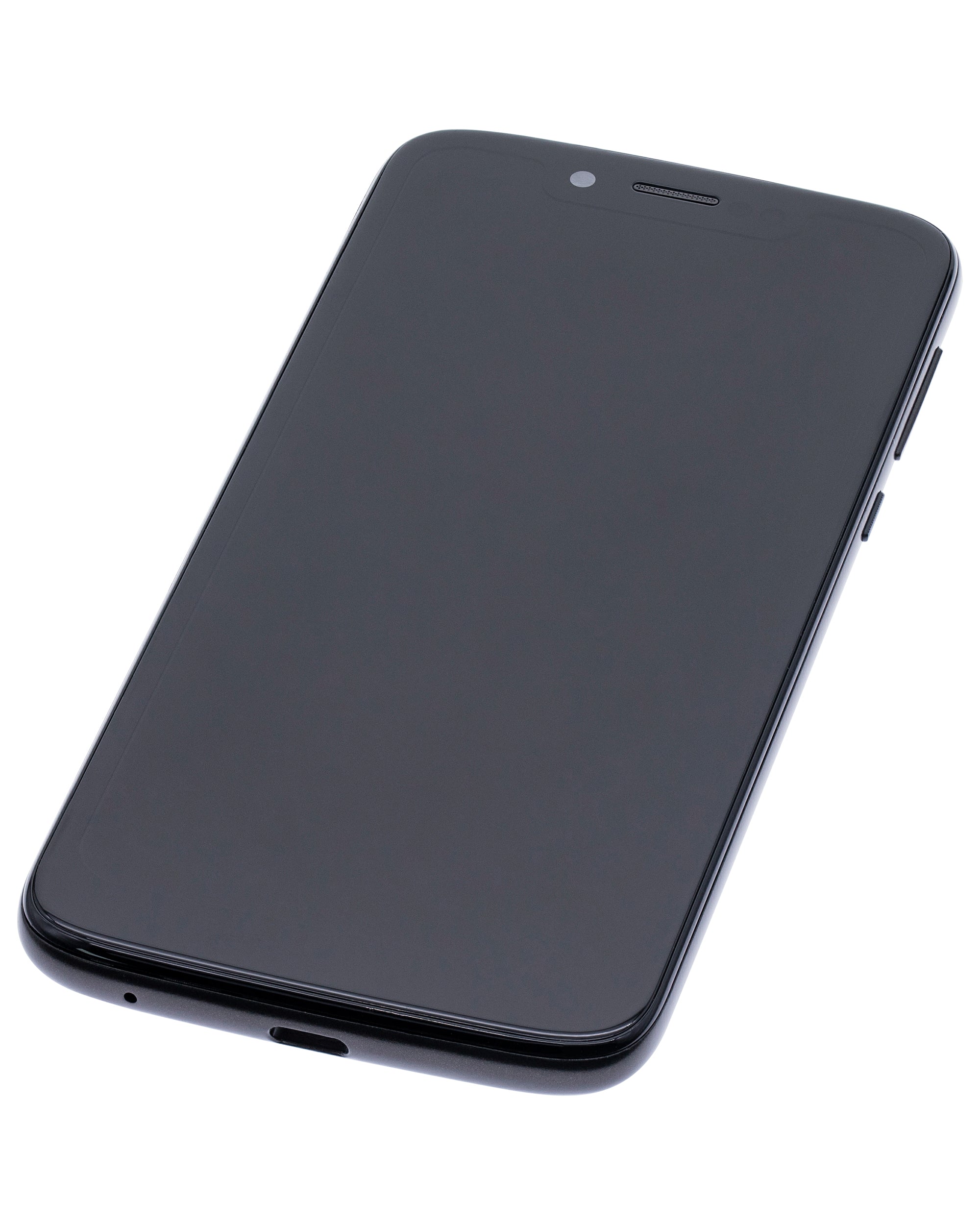 LCD-Display mit Rahmen für Motorola Moto G7 Play (XT1952 / 2019) / T-Mobile Revvlry (Refurbished) (Starry Black)