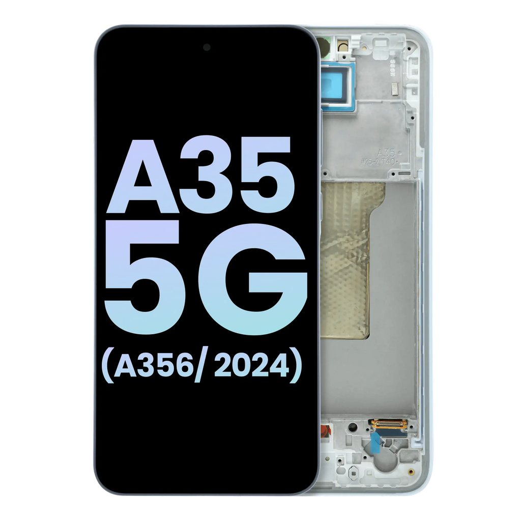OLED Display with Frame for Samsung Galaxy A35 5G (A356 / 2024) (Service Pack) (Ice Blue)