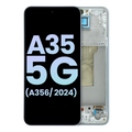 OLED Display with Frame for Samsung Galaxy A35 5G (A356 / 2024) (Service Pack) (Ice Blue)