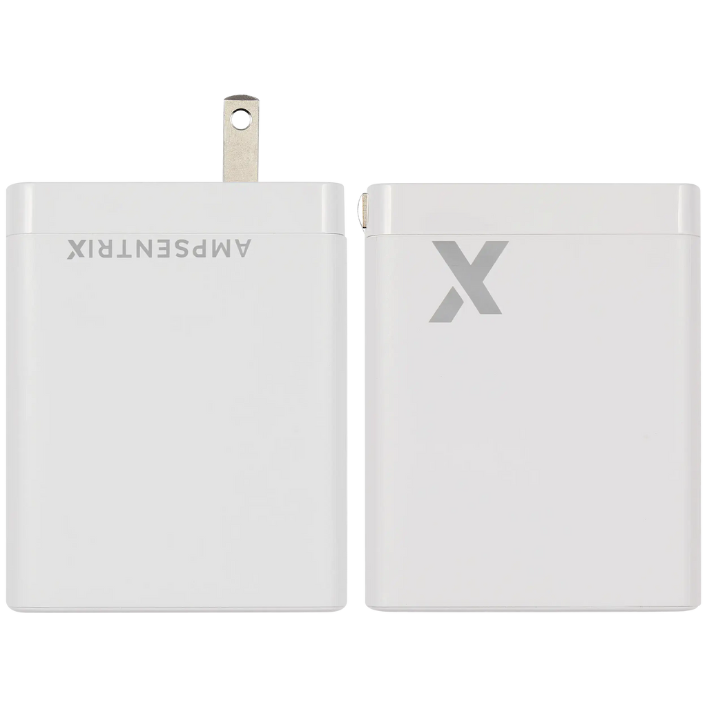 Ampsentrix Wandadapter 100W mit 4 USB-Steckplätzen (USB-C & USB-A)