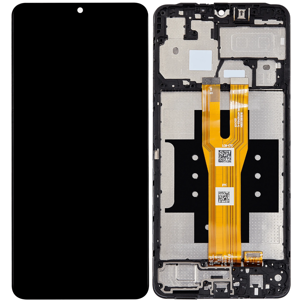LCD-Display mit Rahmen für Samsung Galaxy A06 (A065 / 2024) (Aftermarket Plus) (Alle Farben)