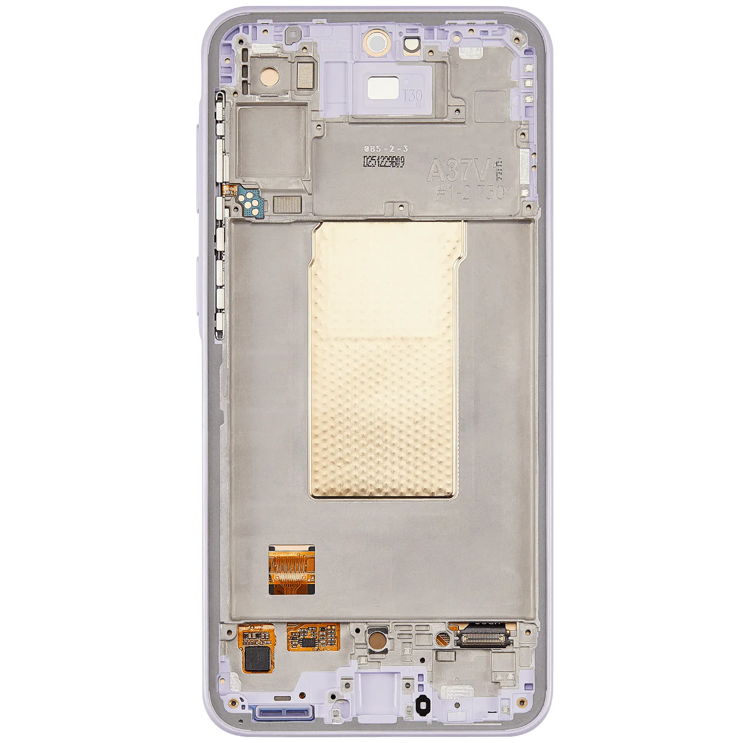 OLED-Display mit Rahmen für Samsung Galaxy A37 5G (A376 / 2026) (Refurbished) (Light Violet)