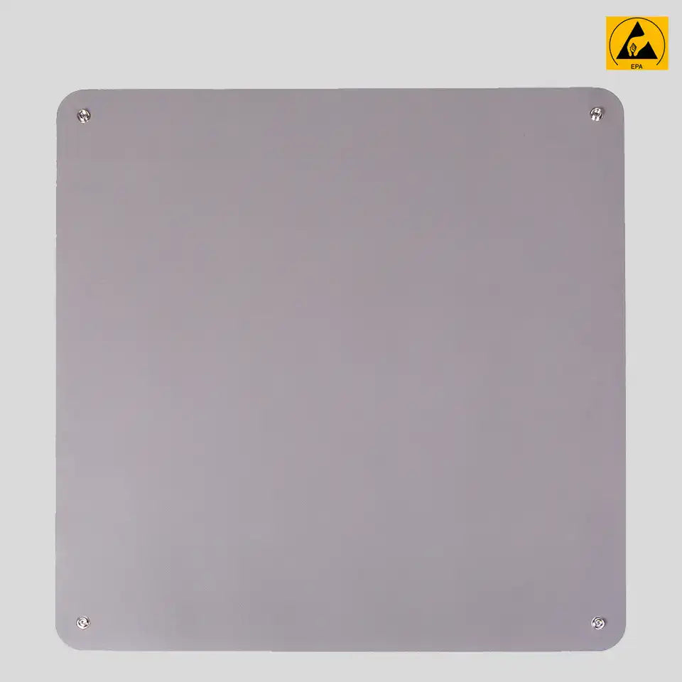 Premium ESD Gummitischmatte (600mm x 610mm) mit 4 x 10mm Studs (Grau)