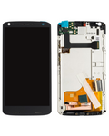 LCD-Display mit Rahmen für Motorola Moto Z Force Droid (XT1650-02 / 2016) (Original OEM) (Schwarz)