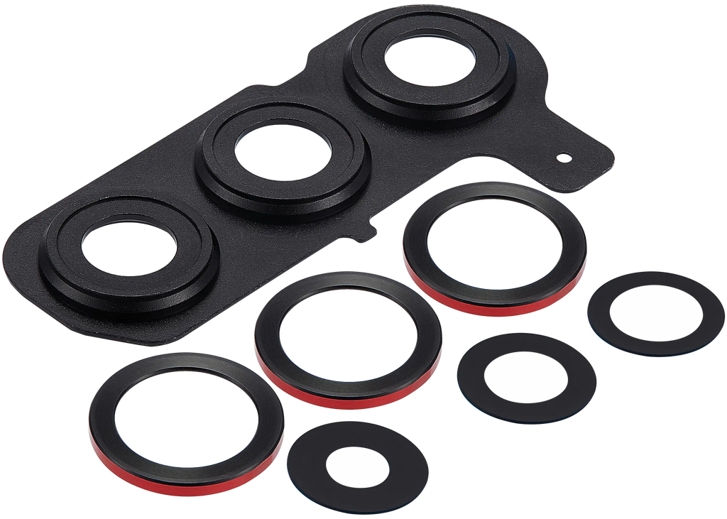 Kameralinse hinten mit Cover Bezel Ring für Samsung Galaxy S25 Plus (S936) (Premium) (Coral Rot)