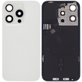 Backcover mit MagSafe Magnet & NFC & Blitz-Flexkabel für iPhone 15 Pro (gebrauchter OEM-Ausbau, Qualität C) (Weiß Titanium)